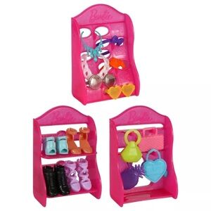 BNWT Lot of 3 Barbie Accessory Packs (18 pieces in total)